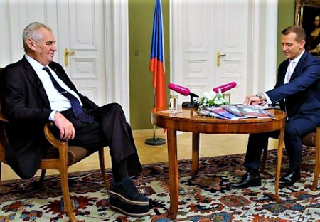 Prezident M. Zeman, TV Barrandov a ČT