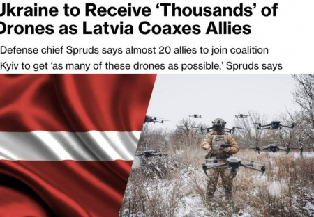 Lotyšsko vytvořilo koalici téměř 20 zemí, které dodají Ukrajině nové bezpilotní letouny - Bloomberg