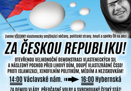 Demonstrace a pochod „ZA ČESKOU REPUBLIKU!“ 26. března 2016 – PRAHA