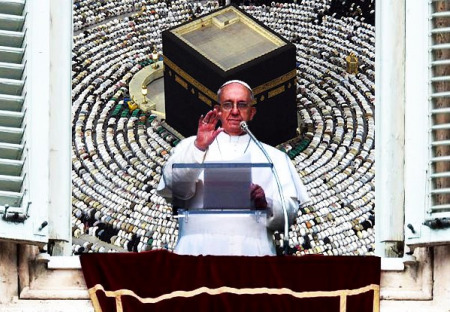Pápež na prenasledovaných kresťanov kašle, radšej do Vatikánu zváža moslimov