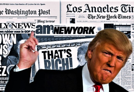 Americká média hlavního proudu v šoku! Trump prosazuje alternativní média a blogery.