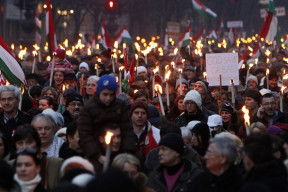 Budapest_demonstrace