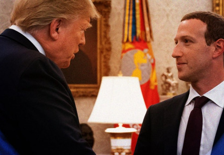 Trump je spiknutý s Facebookem