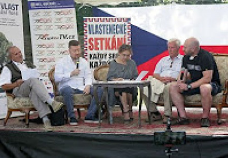 V.Vítová, T.Okamura, P.Hájek, J.Skála: 2.Vlastenecké setkání 15.8. 2020