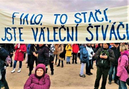 Manifestace na Letné 26.11.2022