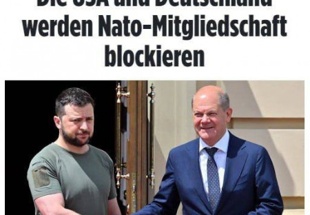 USA a Německo chtějí zablokovat vstup Ukrajiny do NATO - Bild: