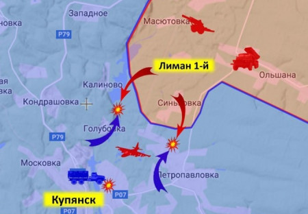 Ruské jednotky pokračují v ofenzivě v Charkovské oblasti ve směru na Kupjansk.