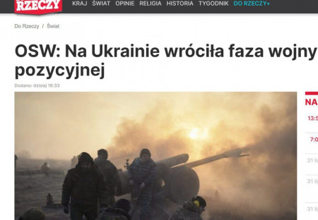 Analytici polského Centra východních studií uvedli, že válka na Ukrajině opět přešla do poziční fáze.