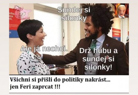 Feri balí Pekarovou aneb Trocha "černého" humoru ještě nikoho nezabilo