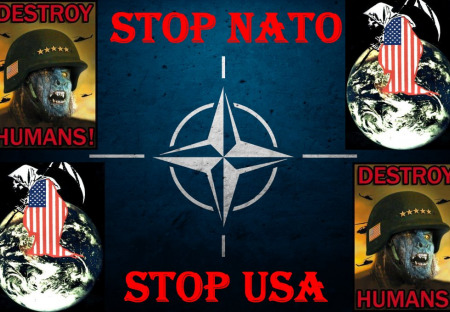 Protest proti rozšiřování základen NATO ve východní Evropě a petiční akce za referendum o vystoupení ČR z NATO
