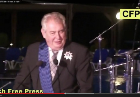 Ocenění Miloše Zemana cenou mezinárodního Světového veřejného fóra „Dialog civilizací“ (originální video CFP!)