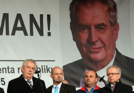 Projev Miloše Zemana na Albertově k 17. listopadu