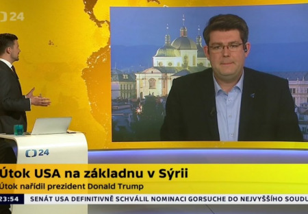 Šok na ČT24. Právní pohled na americký útok na základnu v Sýrii.