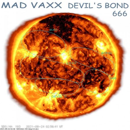 Další nápis na Slunci o Covidové Vaxxíně