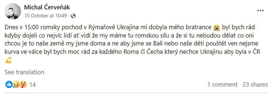 ukrajinsti-uprchlici-kteri-na-zacatku-cervna-zavrazdili-roma-pokracuji-v-hanobeni-pamatky-zavrazdeneho-mladika-nikolase
