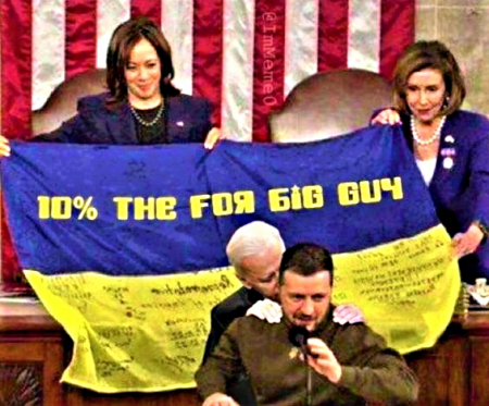 Zelenskyj: Pokud USA nedají Kyjevu peníze, Rusko zaútočí na NATO.