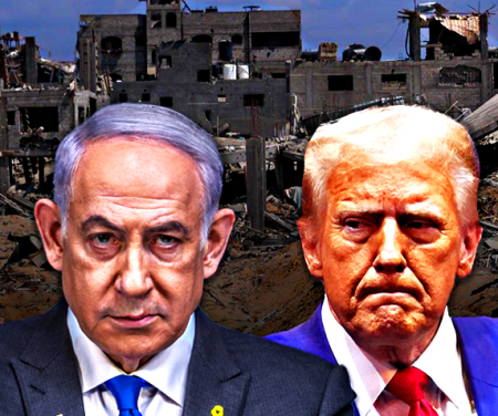 Trump s Netanyahuem po boku potvrdil plán na trvalé vysídlení Palestinců z Gazy!